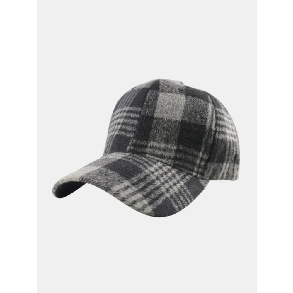 Stylish Plaid Adjustable Cotton Baseball Cap for Every Occasion