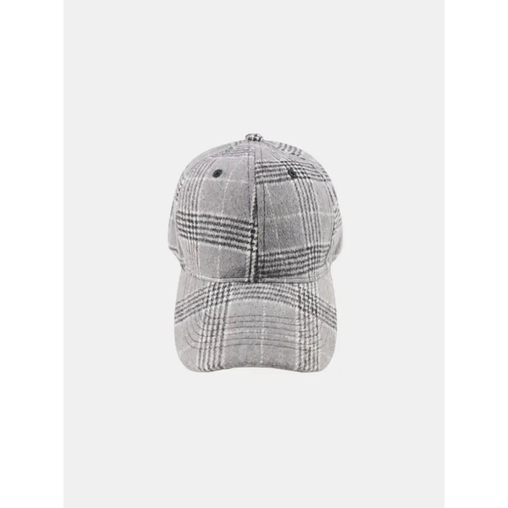 Stylish Plaid Adjustable Cotton Baseball Cap for Every Occasion