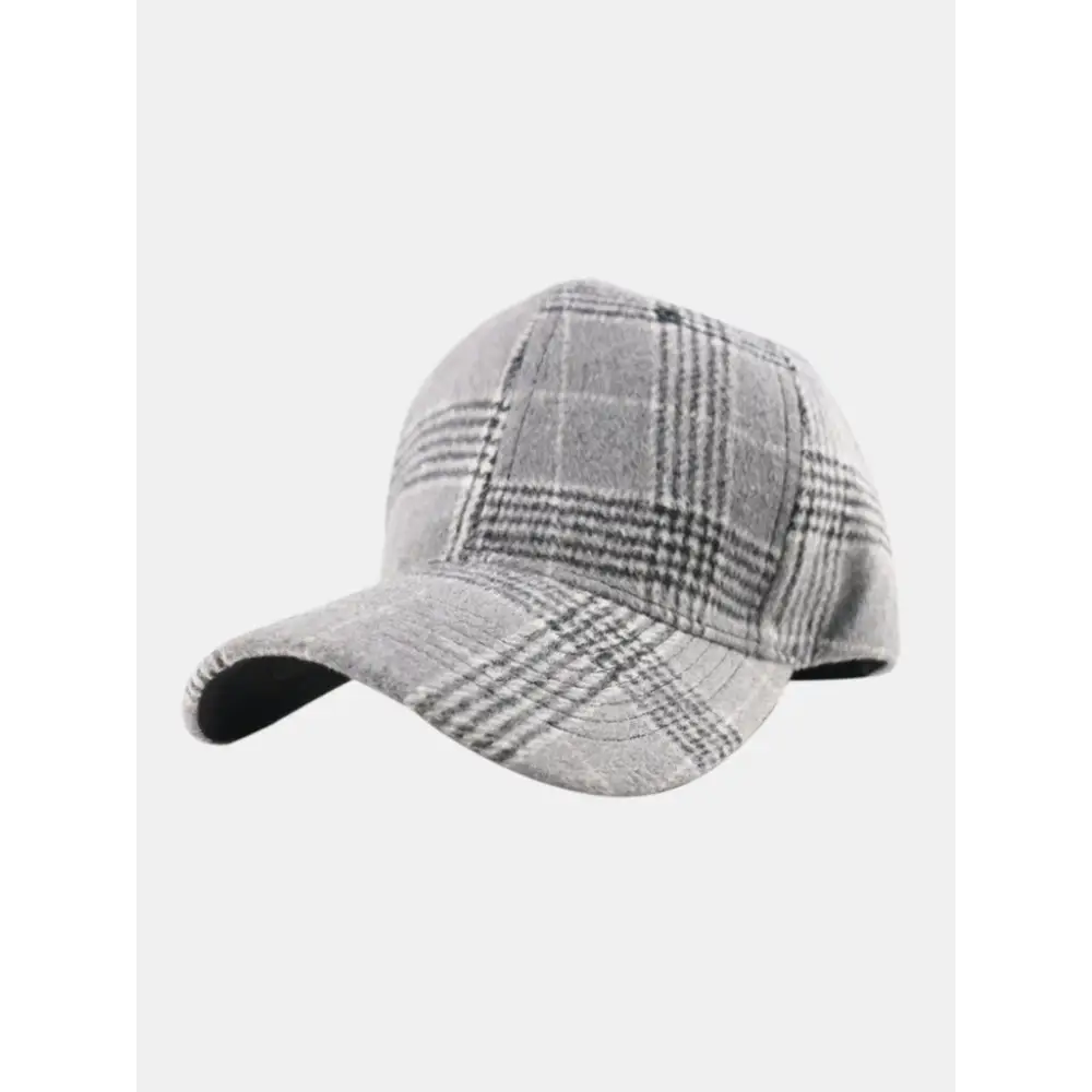 Stylish Plaid Adjustable Cotton Baseball Cap for Every Occasion