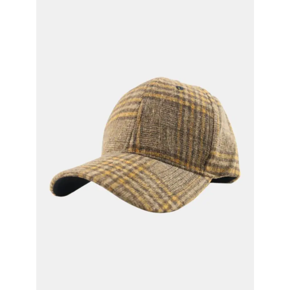 Stylish Plaid Adjustable Cotton Baseball Cap for Every Occasion