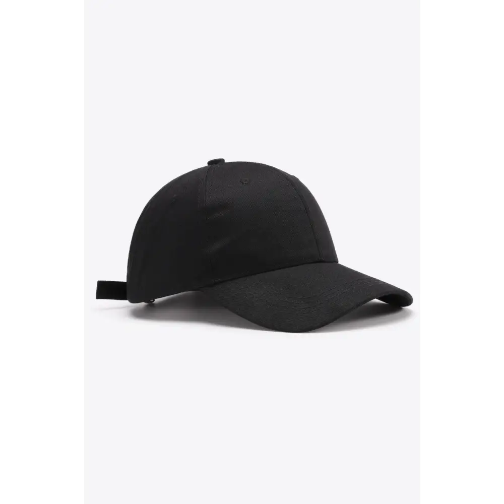 Plain Adjustable Cotton Baseball Cap