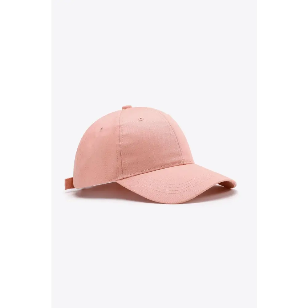 Plain Adjustable Cotton Baseball Cap