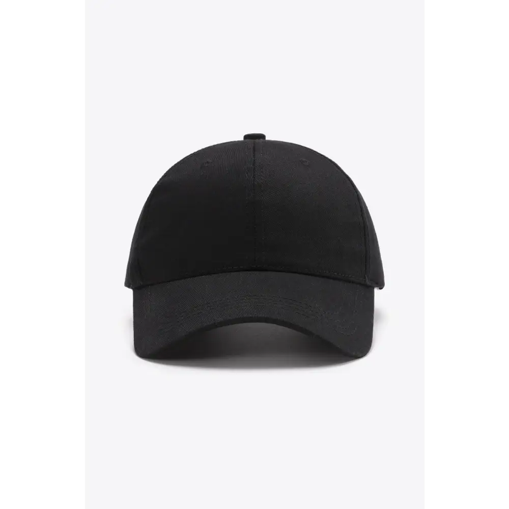 Plain Adjustable Cotton Baseball Cap