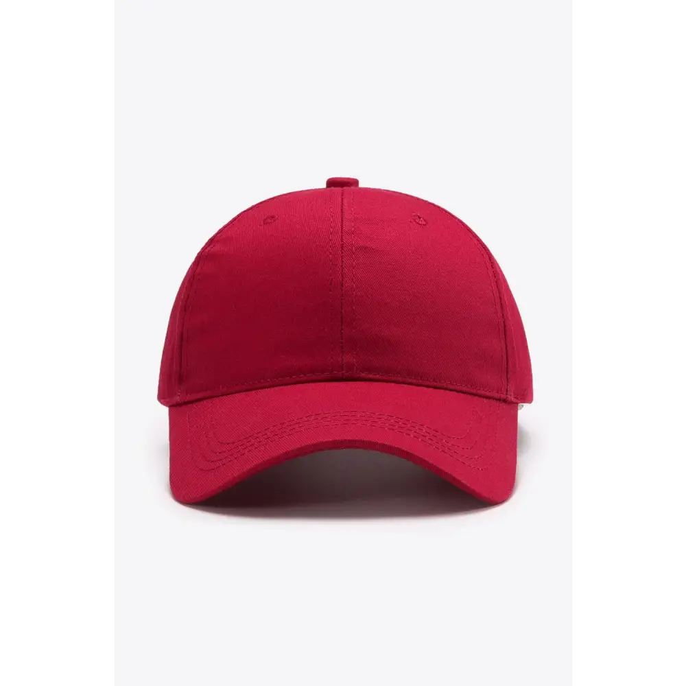 Plain Adjustable Cotton Baseball Cap