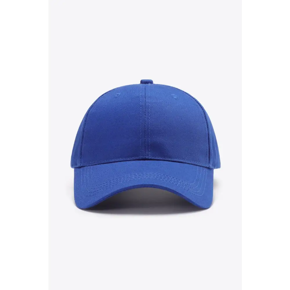 Plain Adjustable Cotton Baseball Cap