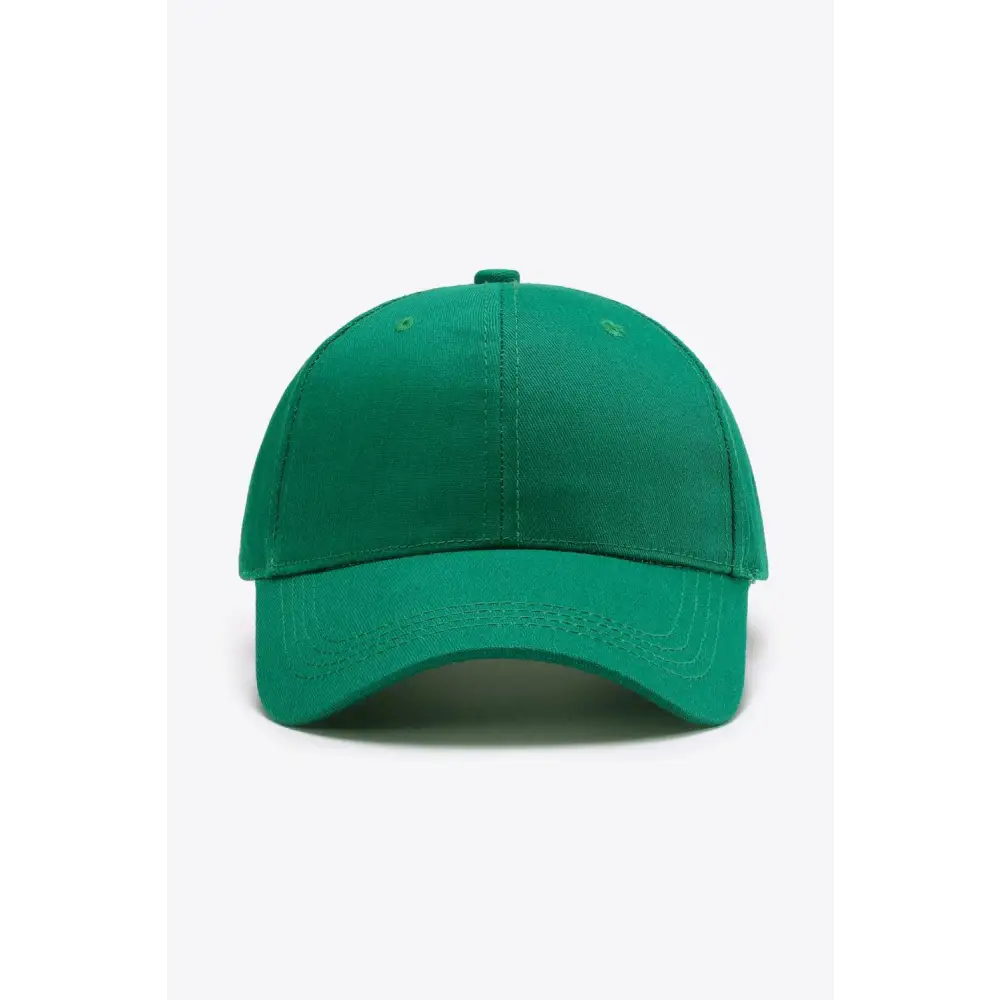 Plain Adjustable Cotton Baseball Cap