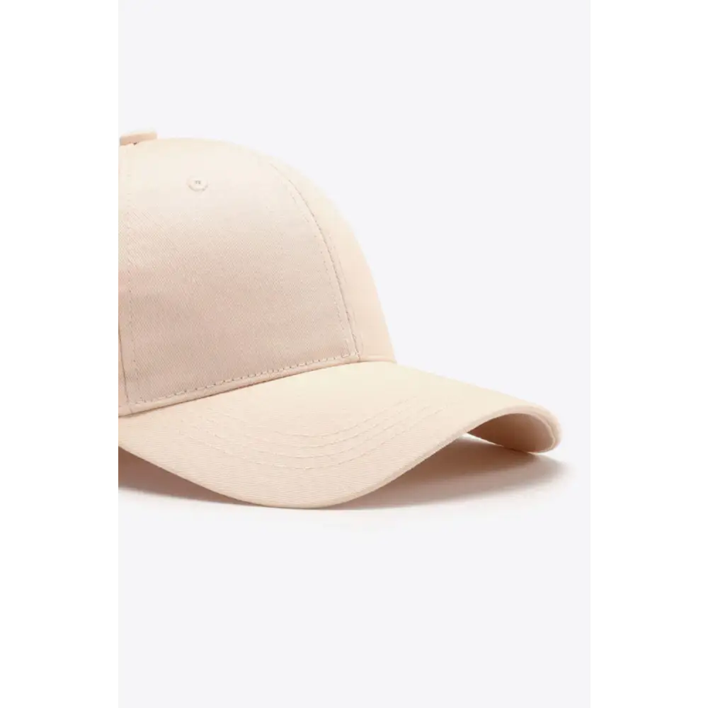 Plain Adjustable Cotton Baseball Cap