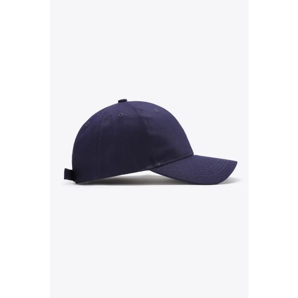 Plain Adjustable Cotton Baseball Cap