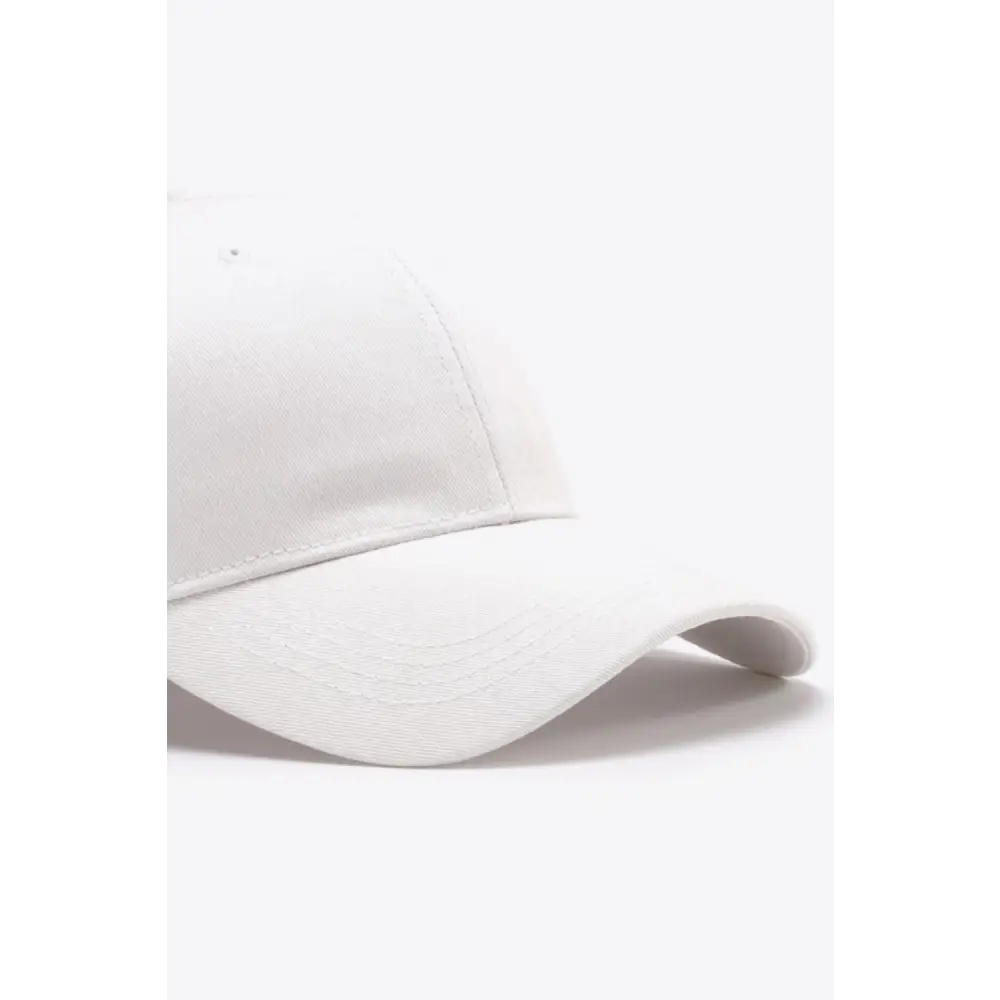 Plain Adjustable Cotton Baseball Cap