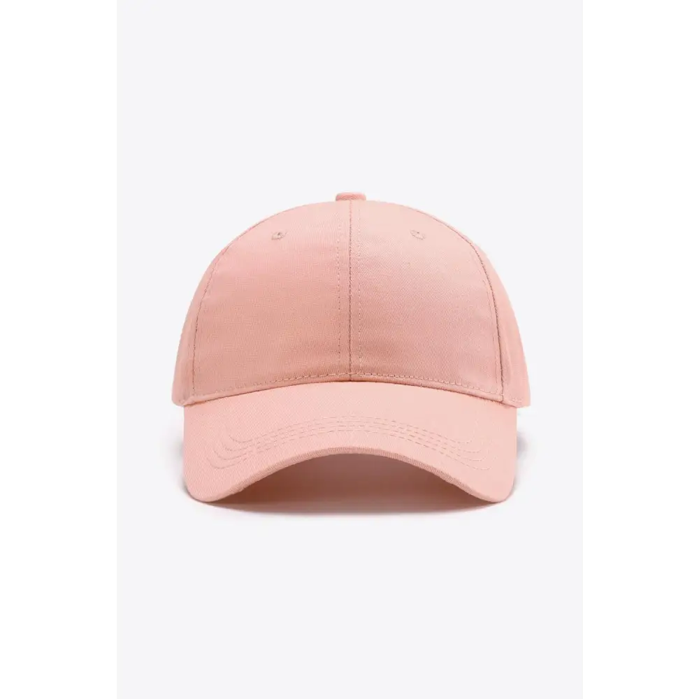 Plain Adjustable Cotton Baseball Cap