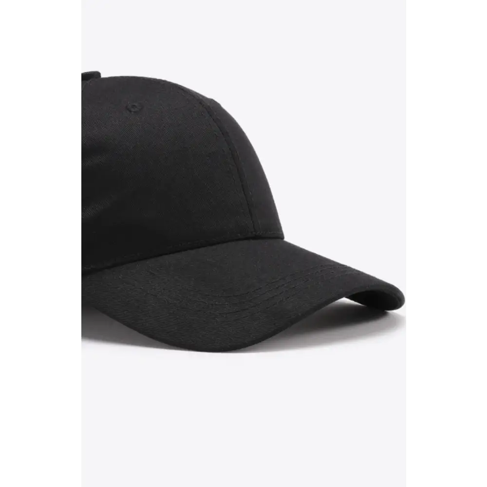 Plain Adjustable Cotton Baseball Cap