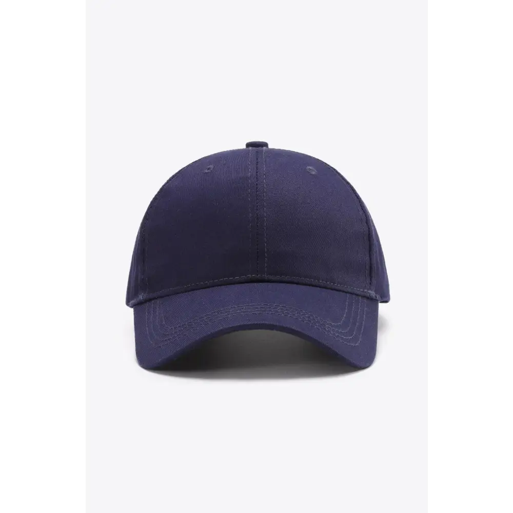 Plain Adjustable Cotton Baseball Cap