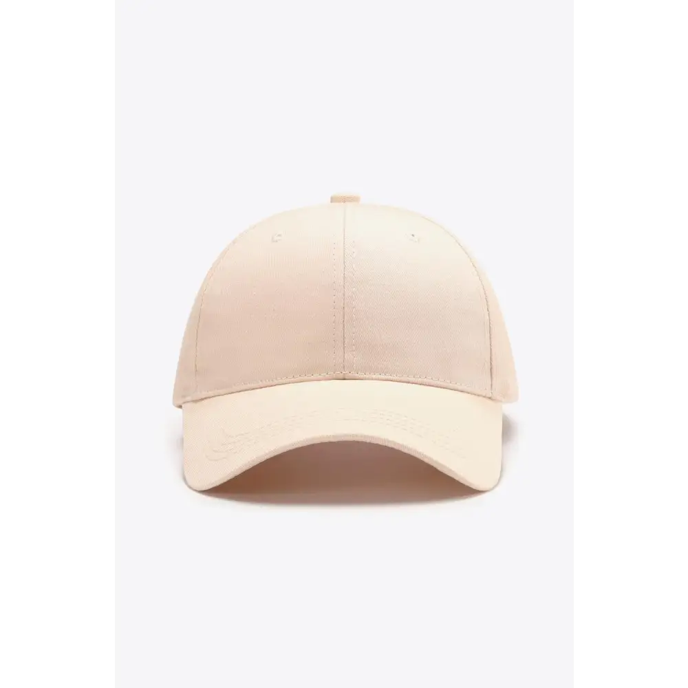 Plain Adjustable Cotton Baseball Cap