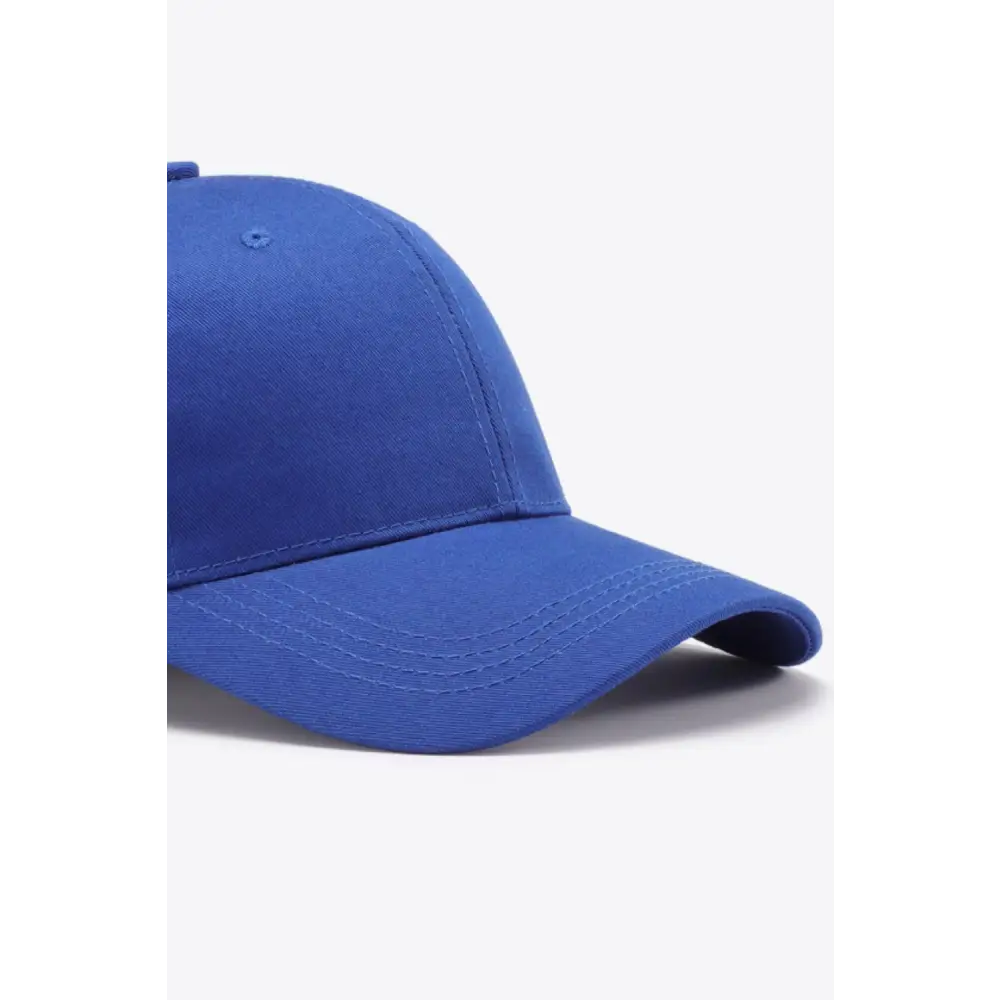 Plain Adjustable Cotton Baseball Cap