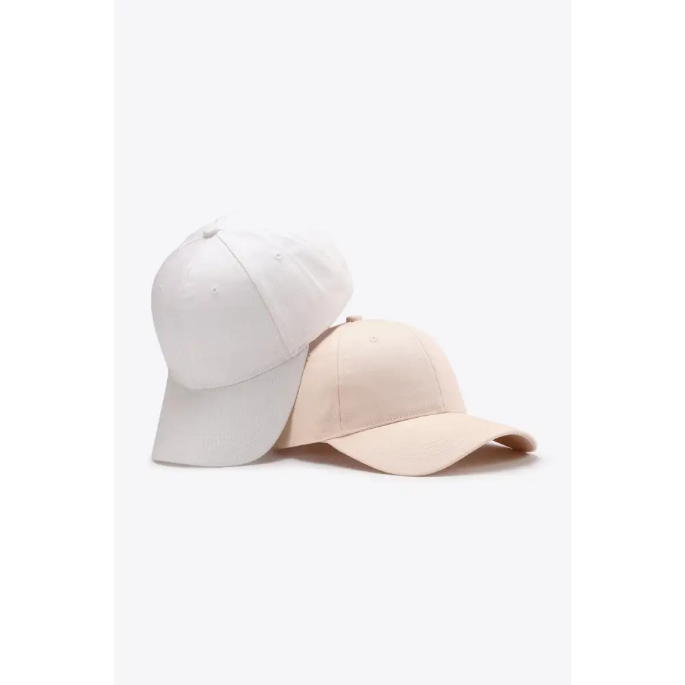 Plain Adjustable Cotton Baseball Cap