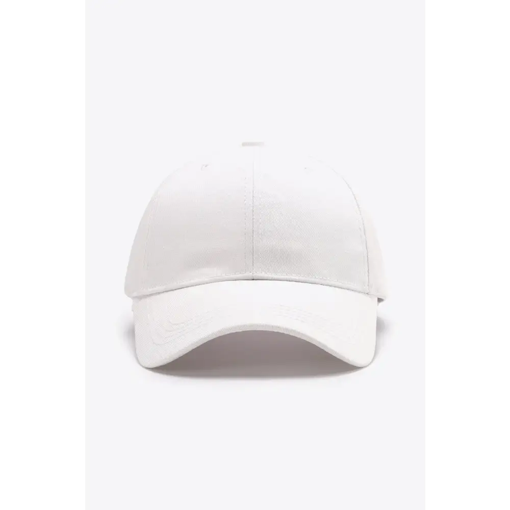 Plain Adjustable Cotton Baseball Cap