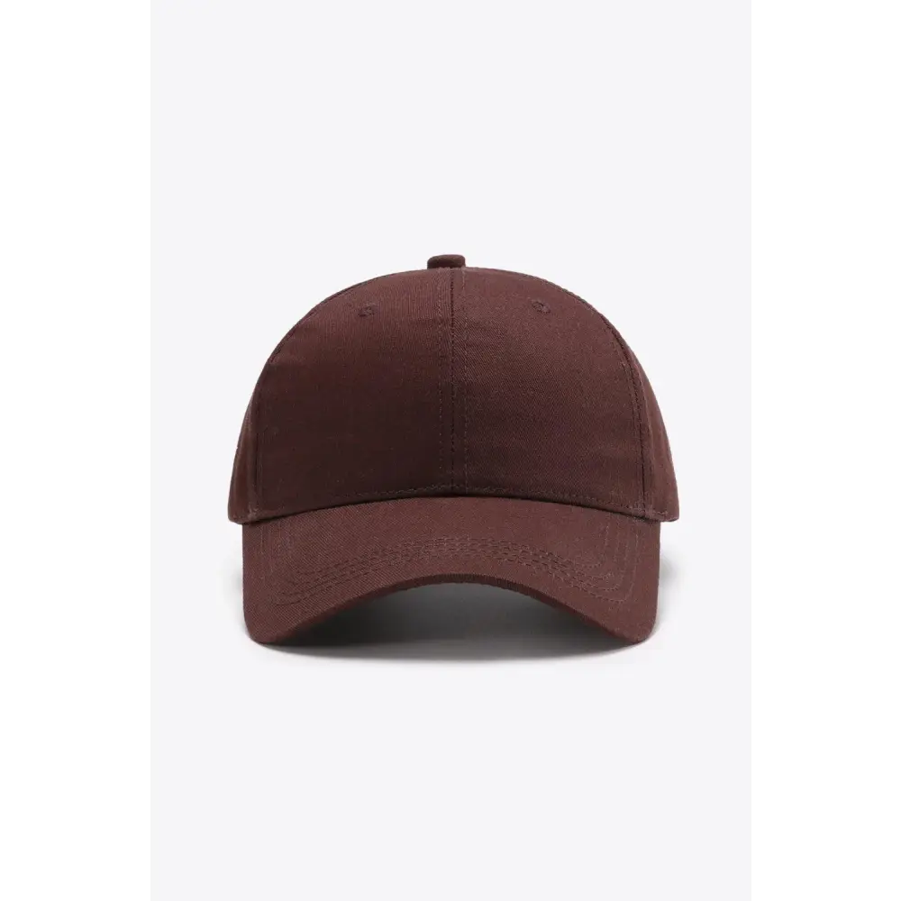 Plain Adjustable Cotton Baseball Cap