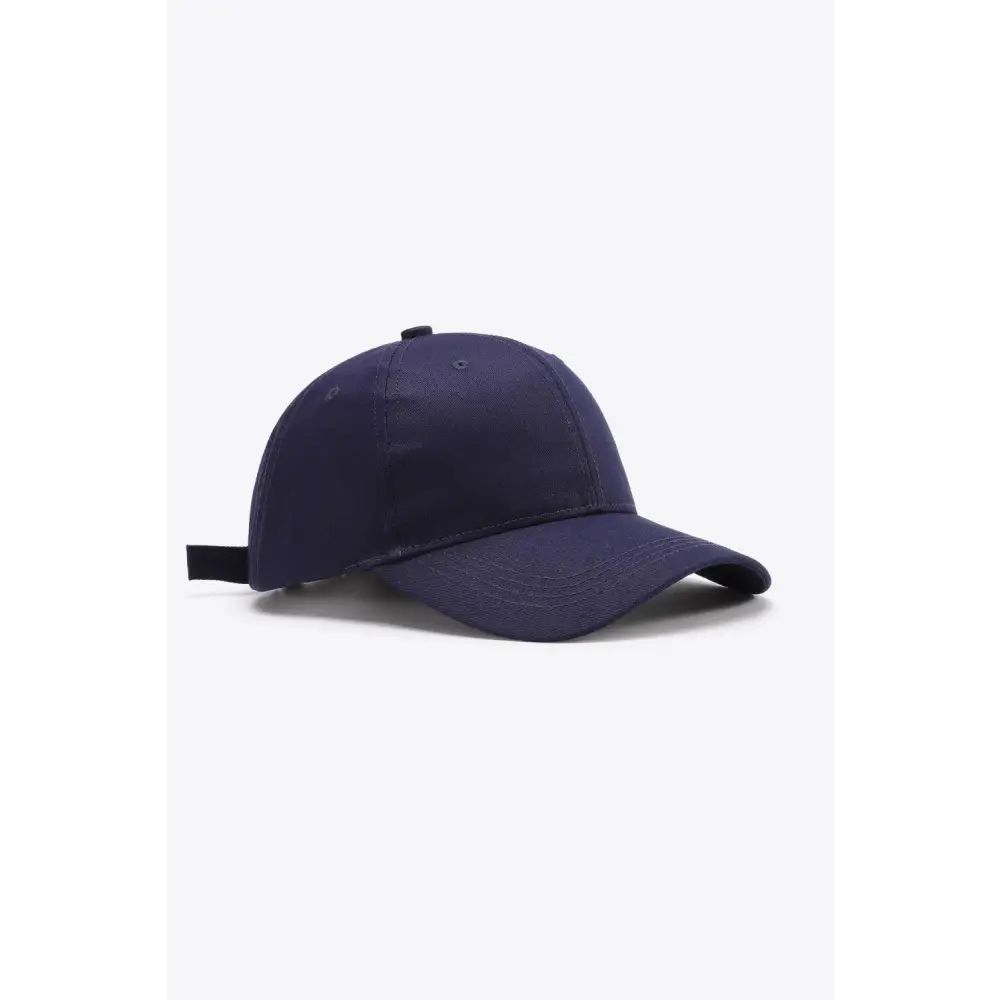 Plain Adjustable Cotton Baseball Cap