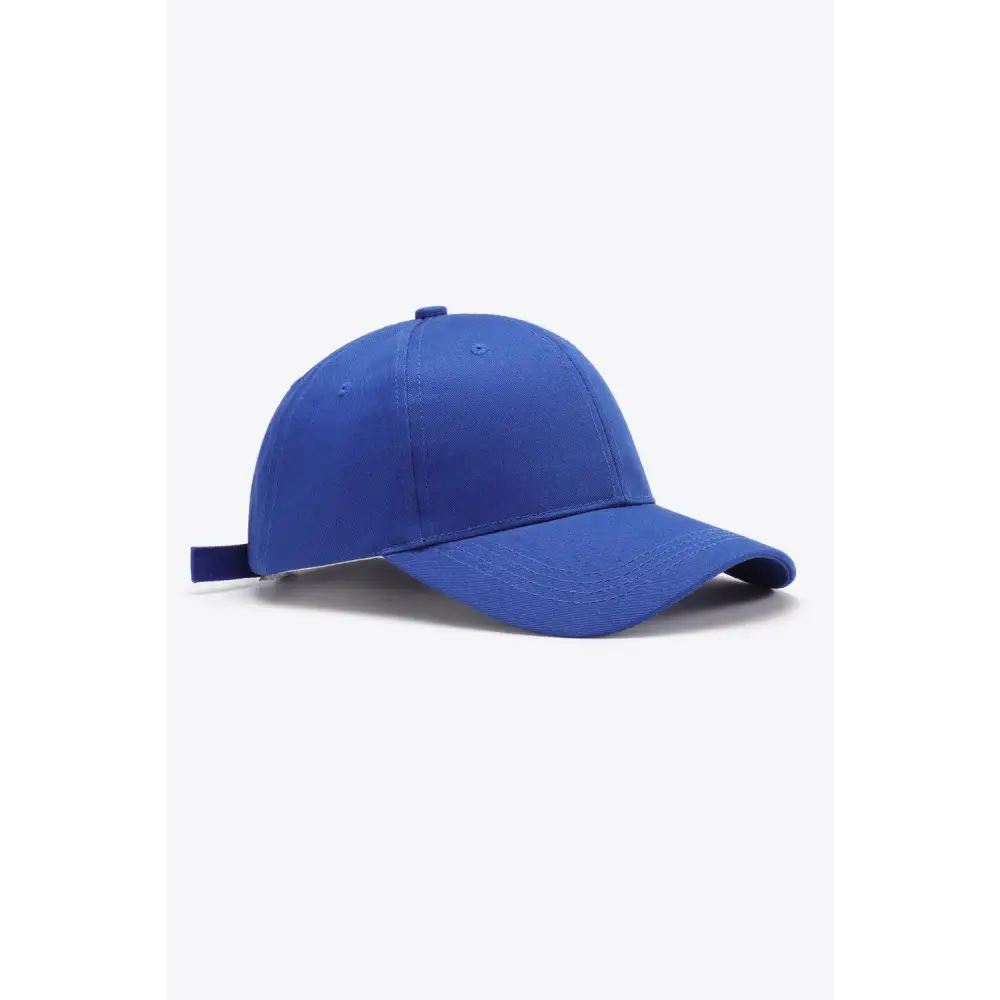 Plain Adjustable Cotton Baseball Cap