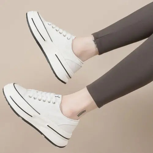 Playful Monkey Round Toe Platform Sneakers for Animal Lovers