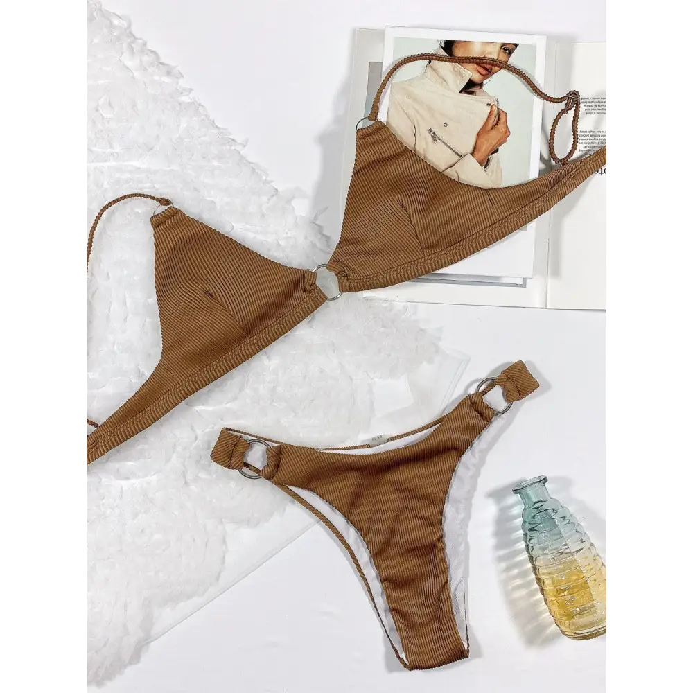 Plunge Spaghetti Strap Swim Set