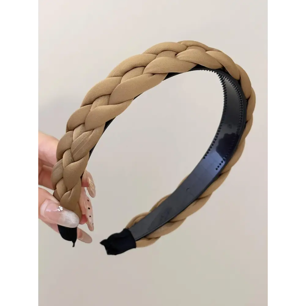 Polyester Braided Wide Headband