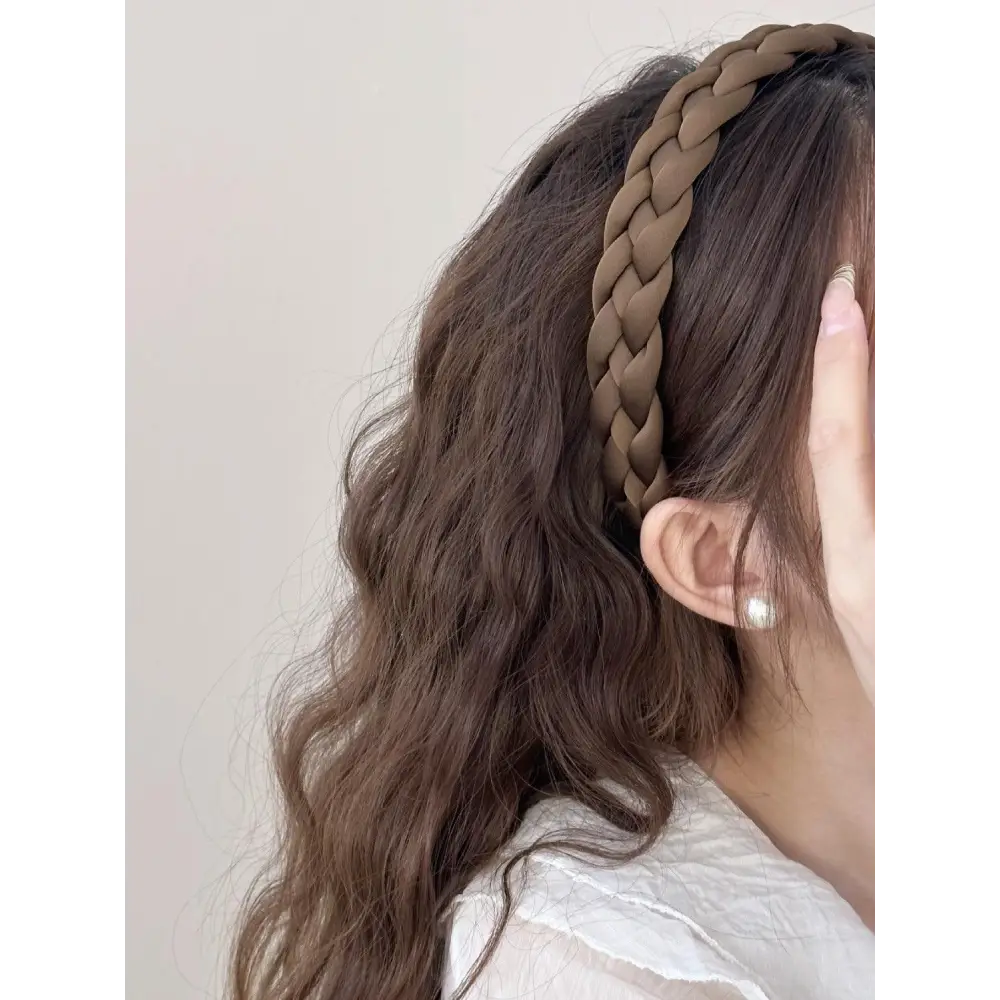 Polyester Braided Wide Headband