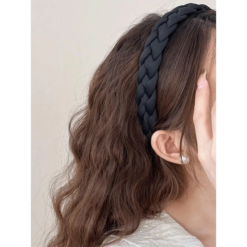 Polyester Braided Wide Headband