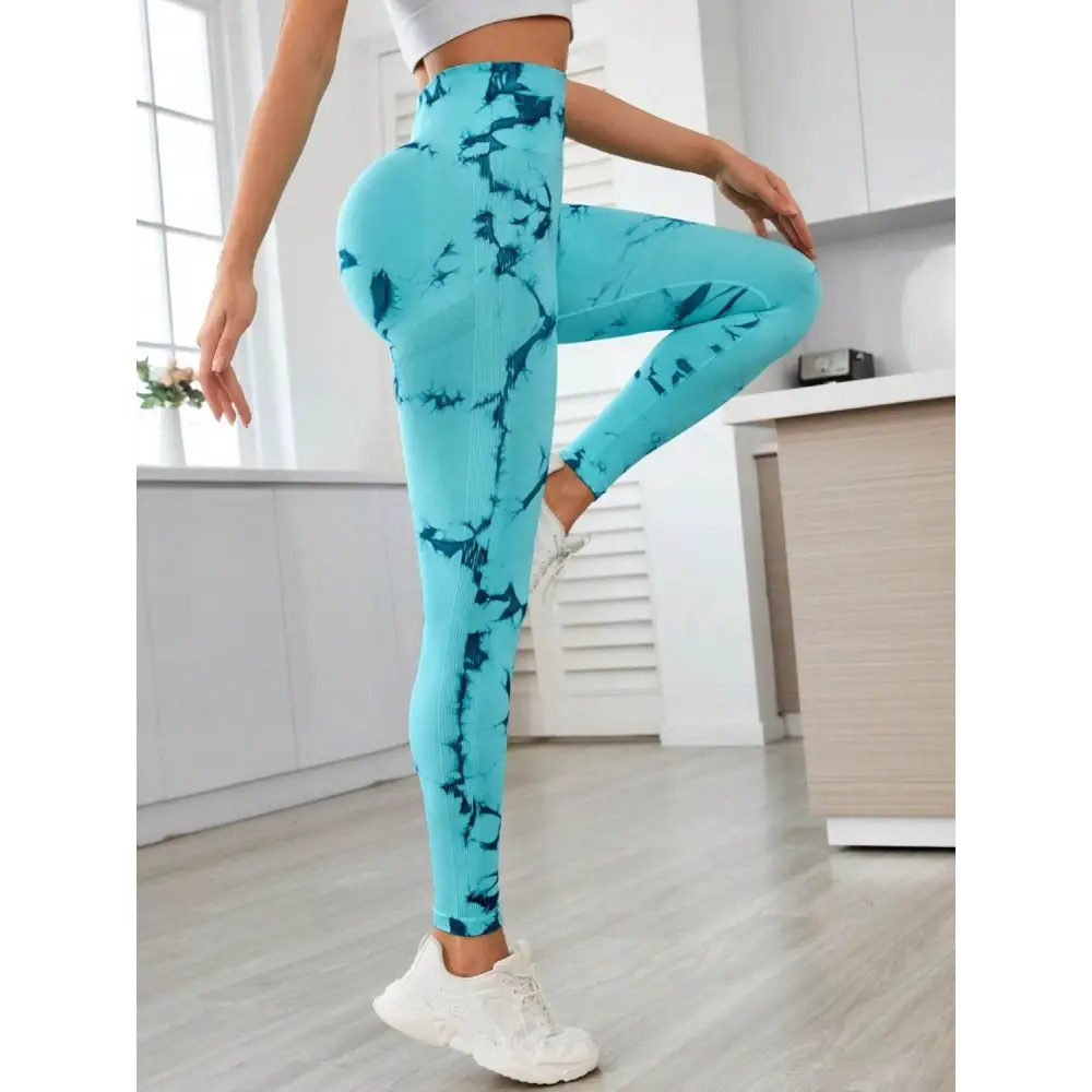 Printed High Waist Active Leggings