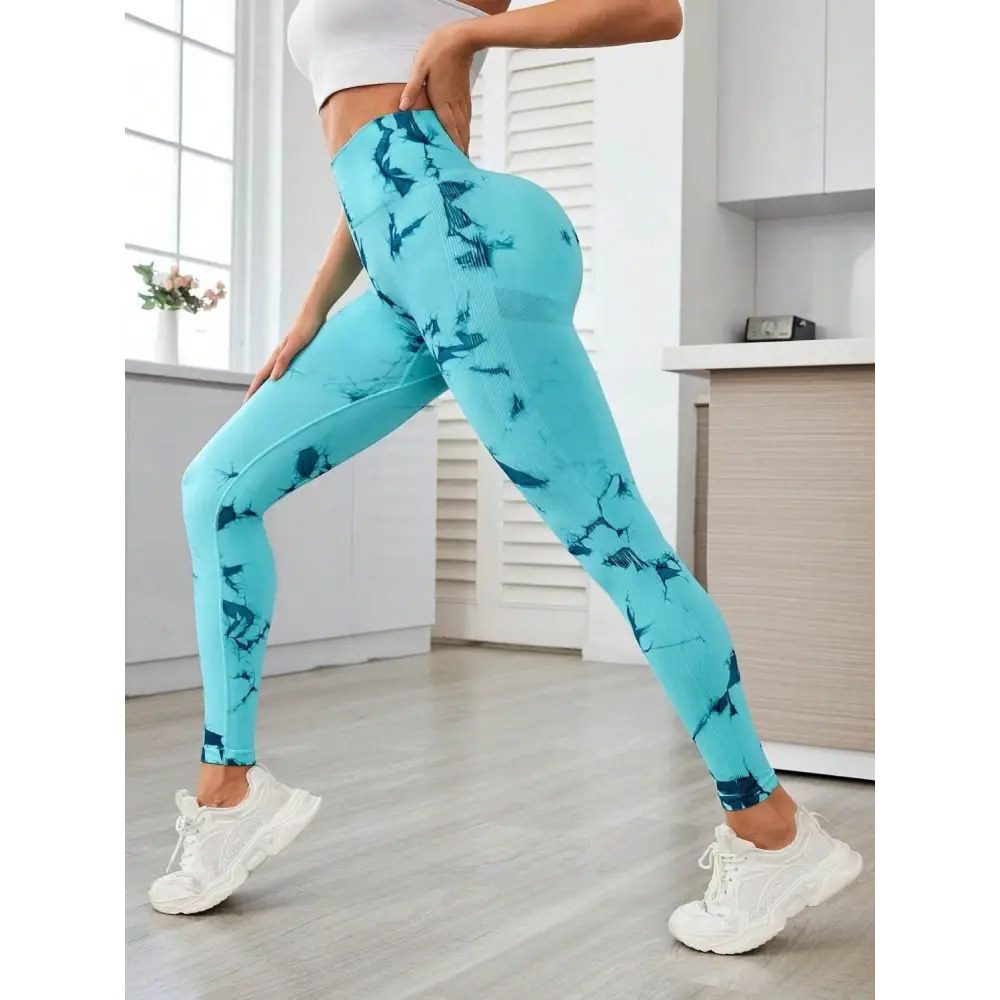 Printed High Waist Active Leggings