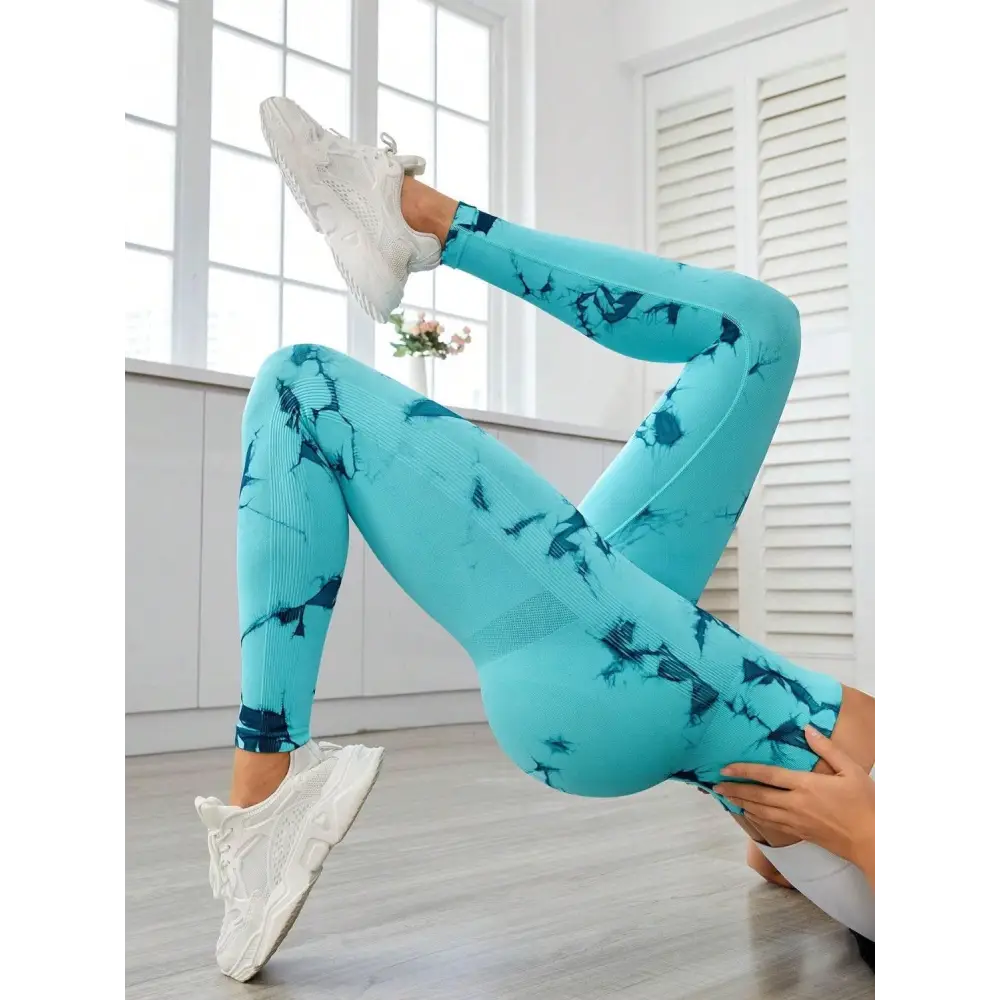 Printed High Waist Active Leggings