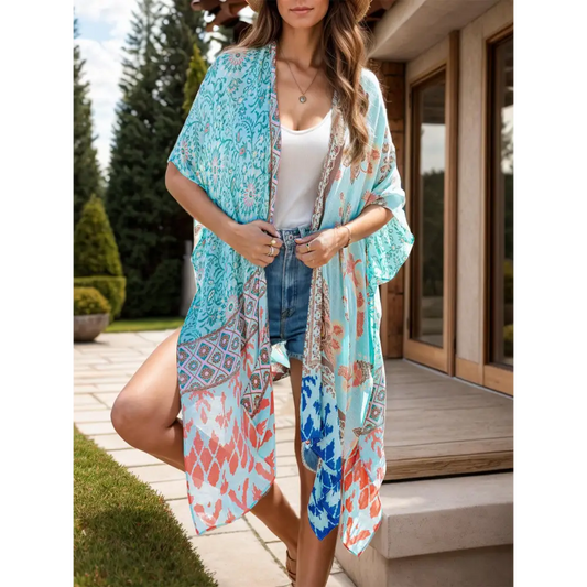 Printed Open Front Cover-Up - CM