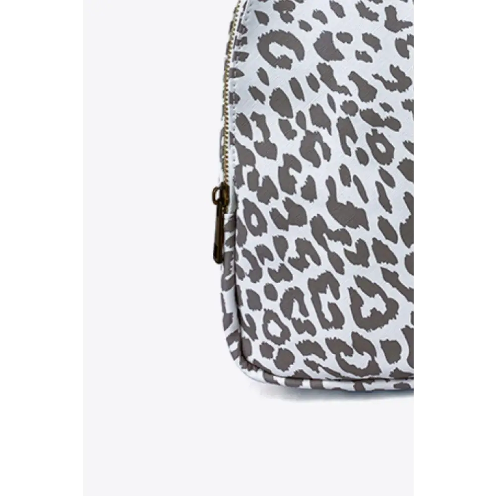 Fierce Leopard Print Leather Sling Bag for Wild Style