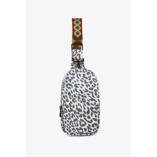 Printed PU Leather Sling Bag - CM Fashion