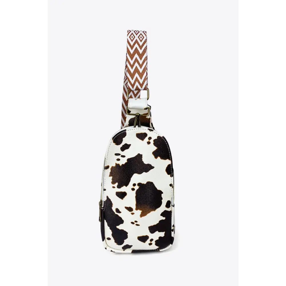 Fierce Leopard Print Leather Sling Bag for Wild Style