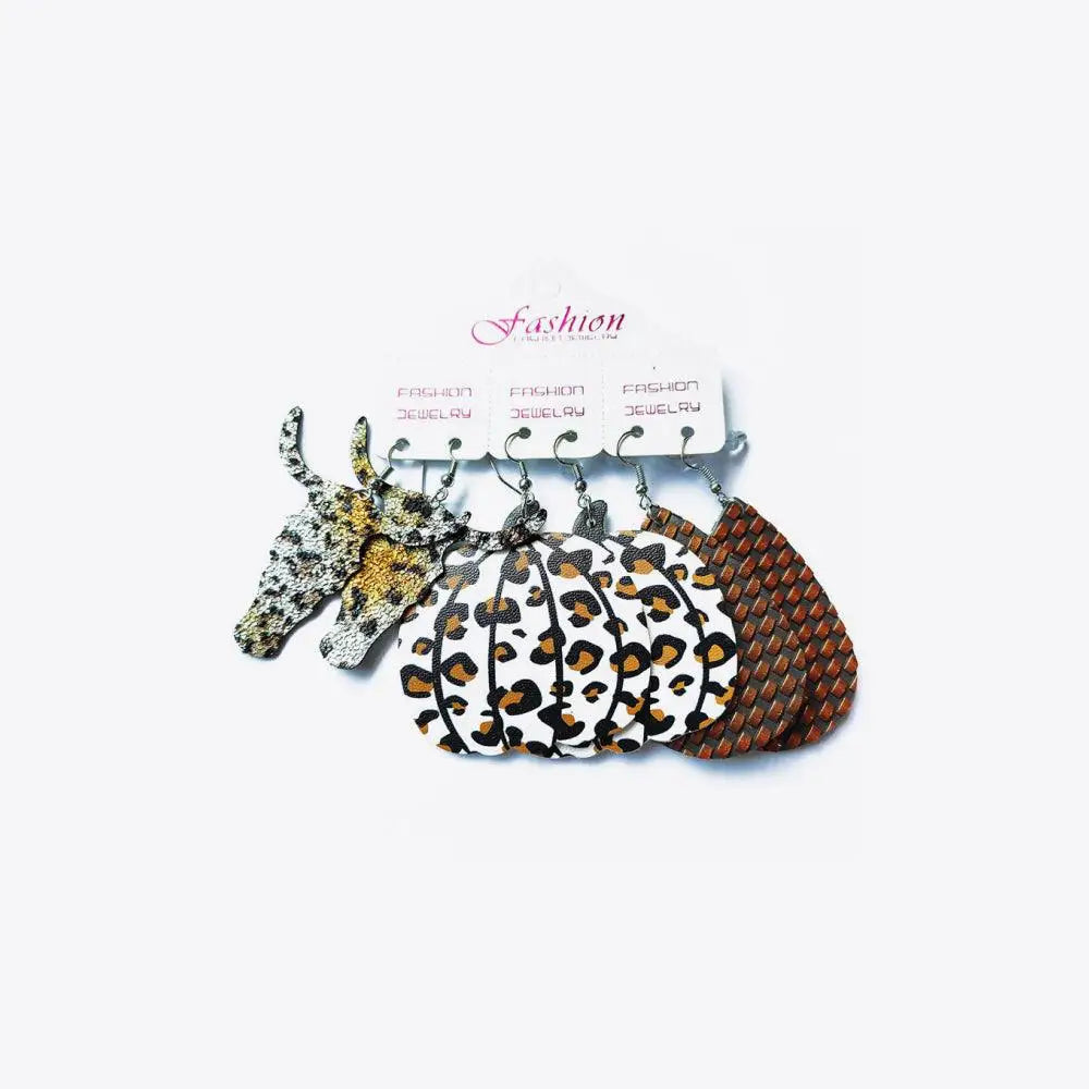 PU Earrings Set