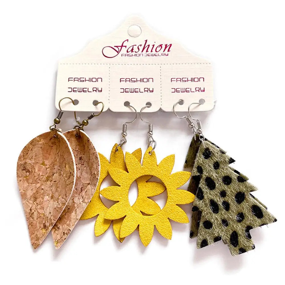 PU Earrings Set