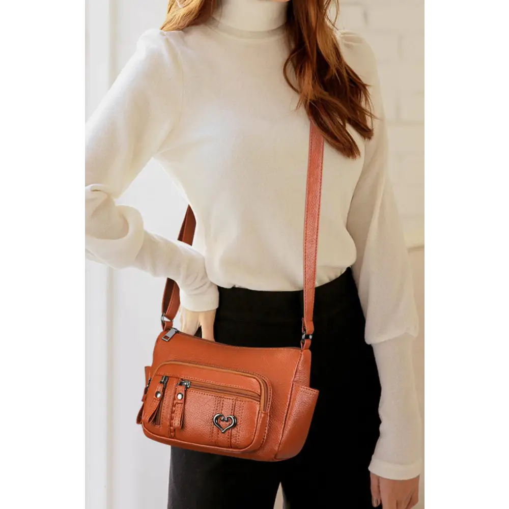 Stylish Black Leather Adjustable Strap Shoulder Bag for Every Occasion