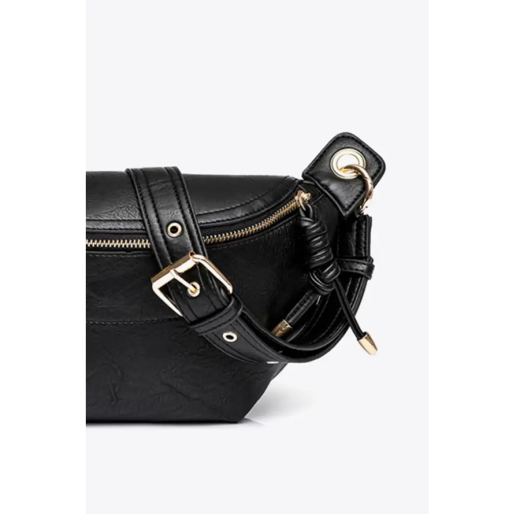 PU Leather Chain Strap Crossbody Bag