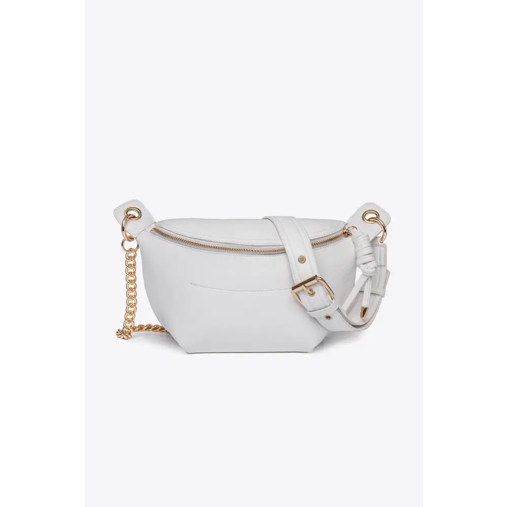 PU Leather Chain Strap Crossbody Bag