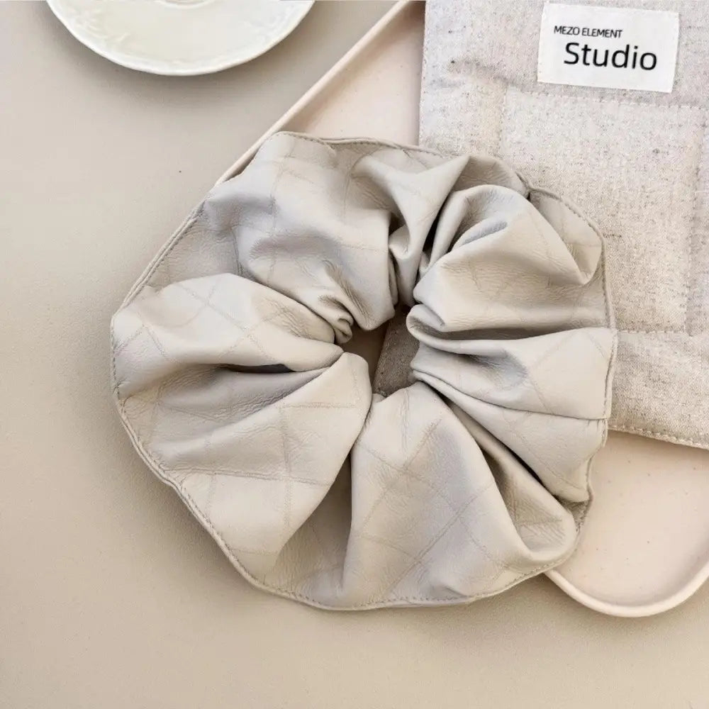 PU Leather Elastic Hair Scrunchy