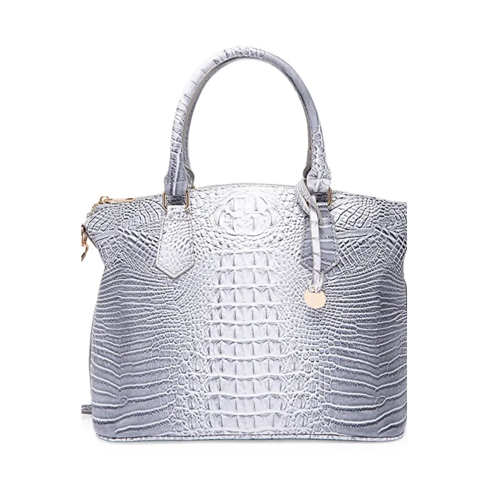 Stylish Crocodile-Pattern Leather Handbag with Fast Delivery