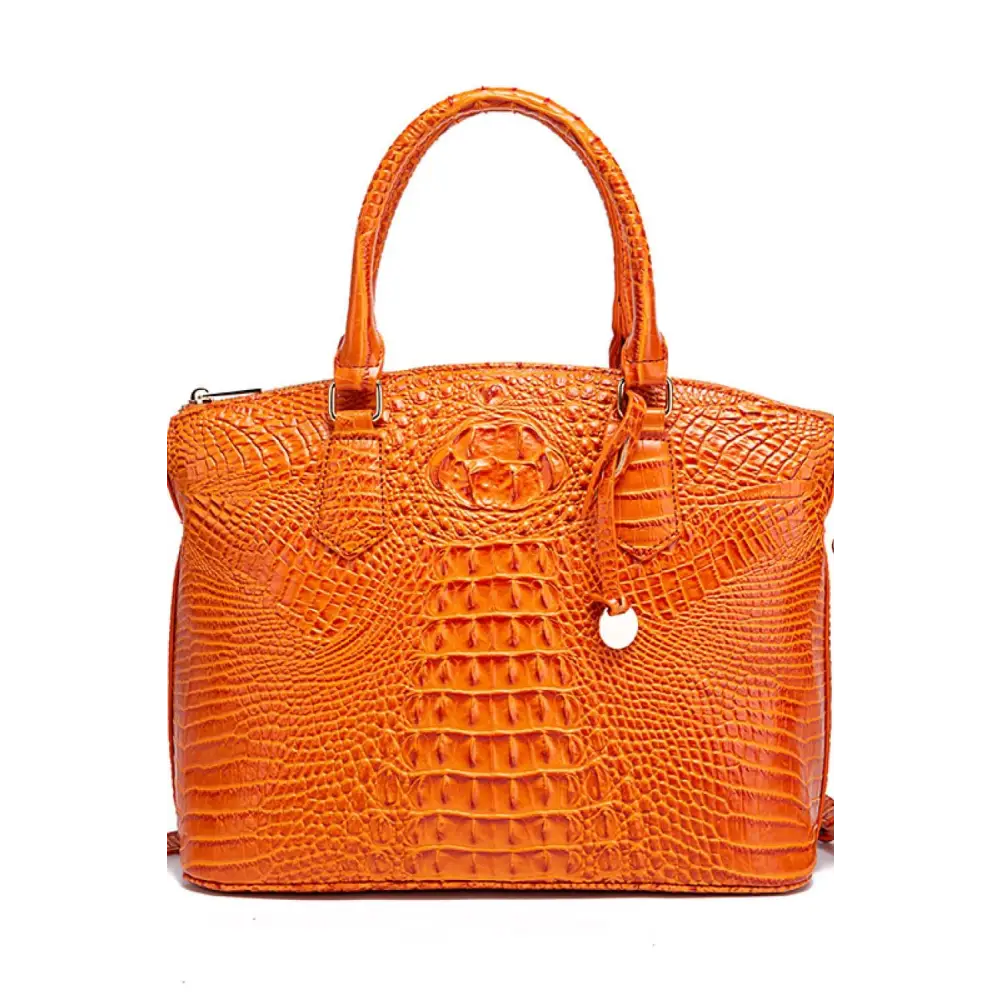 Stylish Crocodile-Pattern Leather Handbag with Fast Delivery