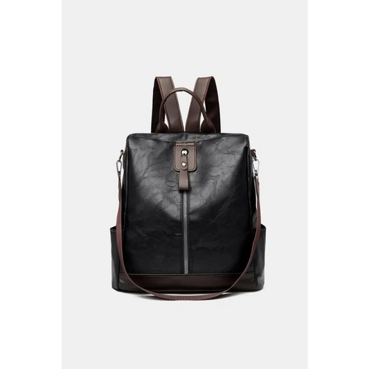 PU Leather Large Backpack Bag - CM Fashion