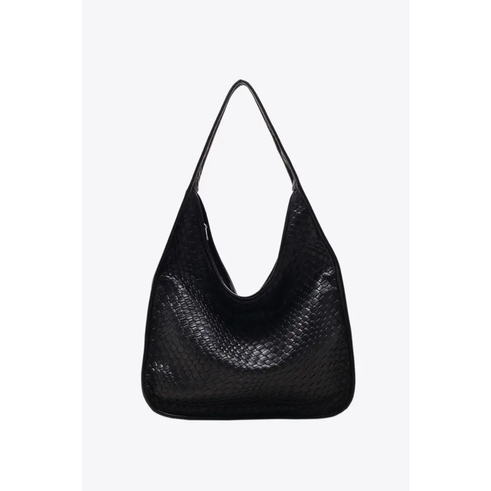 Stylish Black Leather Shoulder Bag for Everyday Elegance