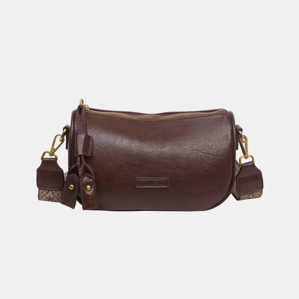 Stylish Brown Leather Shoulder Bag Ready in 3 Business Days