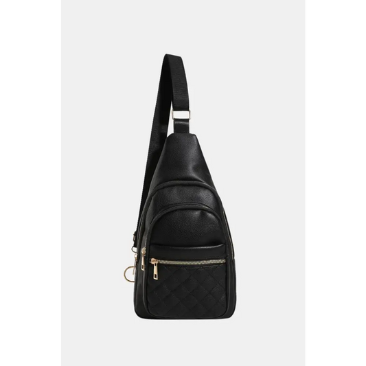 PU Leather Sling Bag - CM Fashion