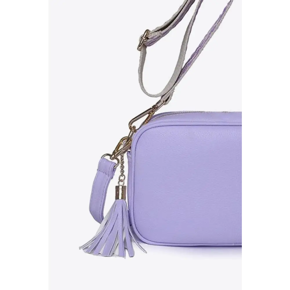 PU Leather Tassel Crossbody Bag