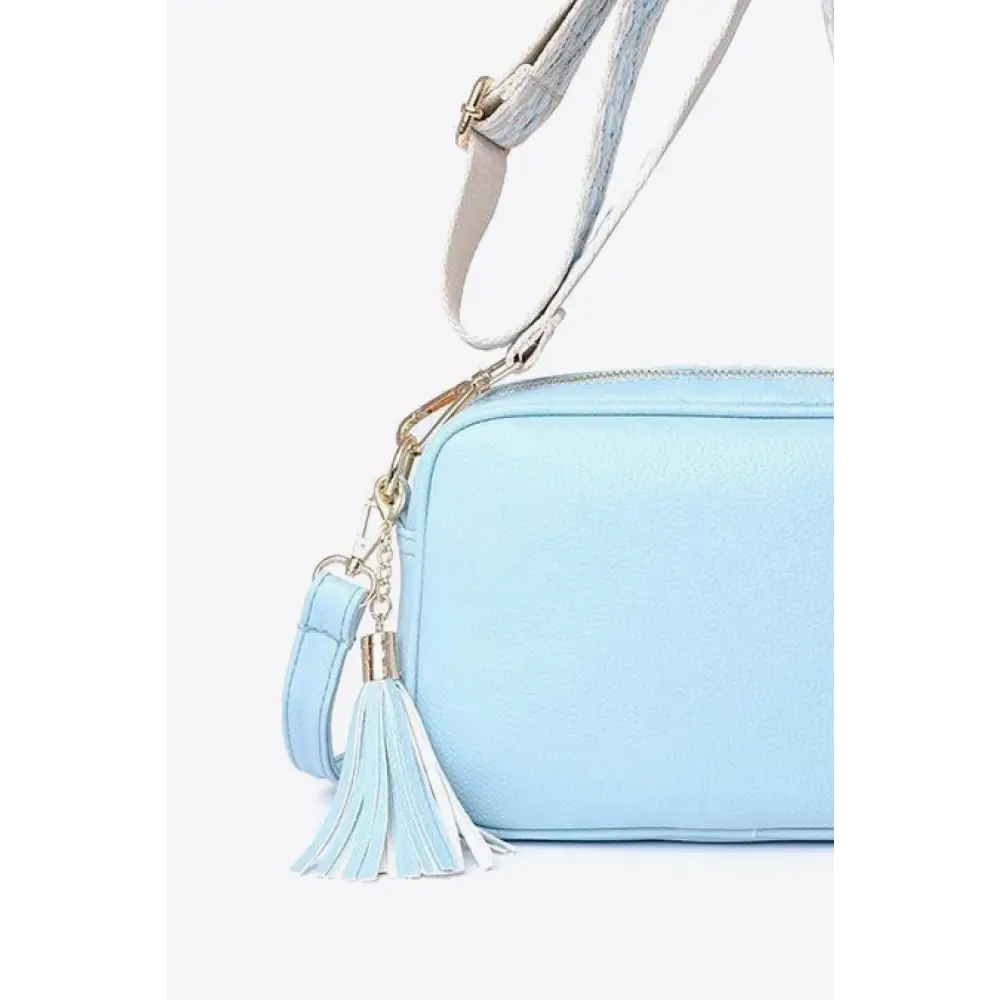 PU Leather Tassel Crossbody Bag