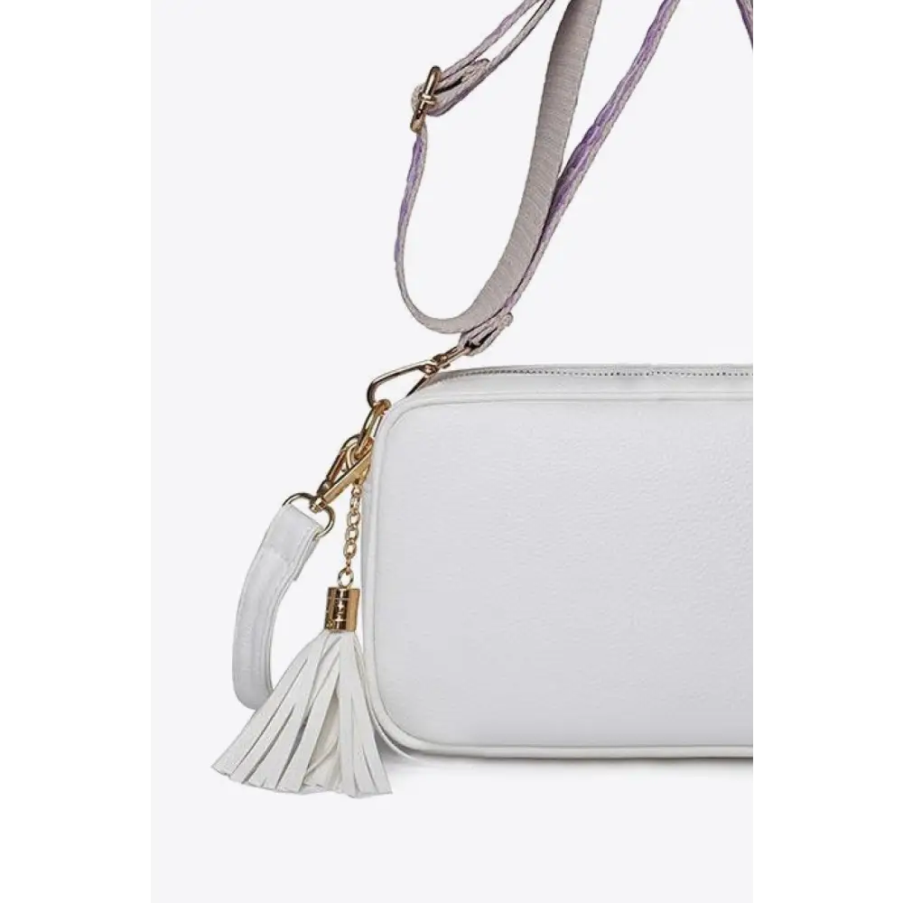 PU Leather Tassel Crossbody Bag